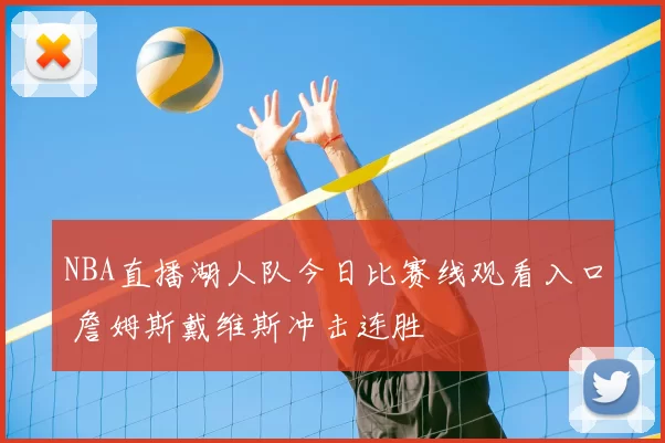 NBA直播湖人队今日比赛线观看入口 詹姆斯戴维斯冲击连胜