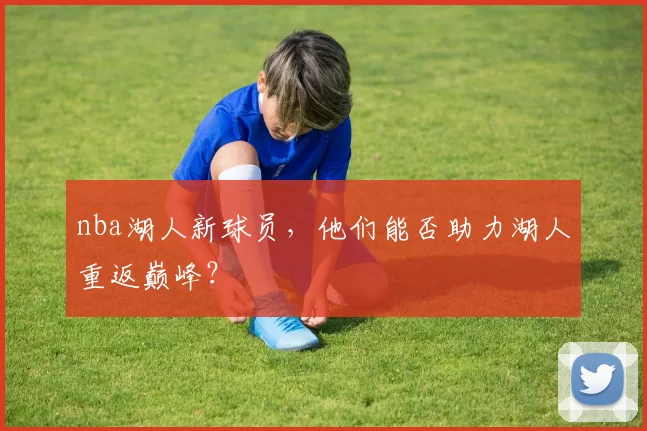 nba湖人新球员，他们能否助力湖人重返巅峰？